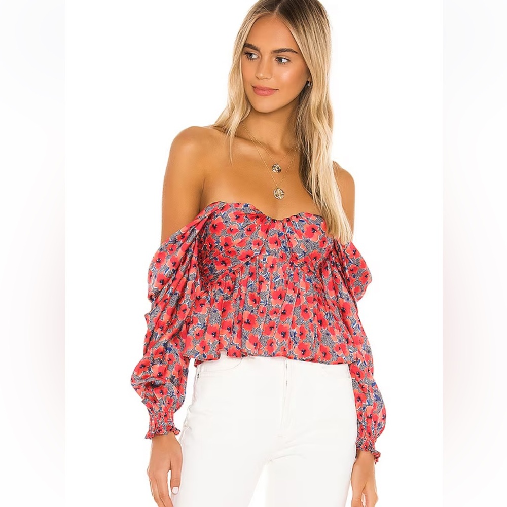 House of Harlow Poppy Off the Shoulder Blouse